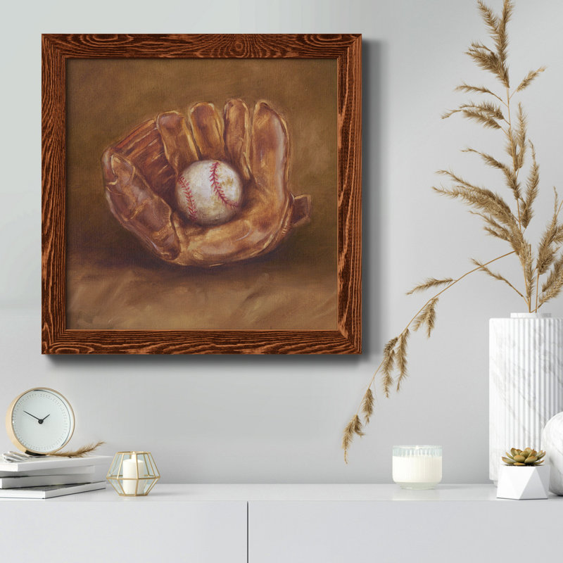 Rustic Sports III - Toile encadrée de qualité supérieure - prête à être accrochée, H 34,5 po x l 34,5 po x P 1 po