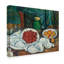 «With Cherries and Peaches» par Paul Cezanne - reproduction sur toile-225465531