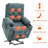 Upholstered Heated Massage Chair-660042206