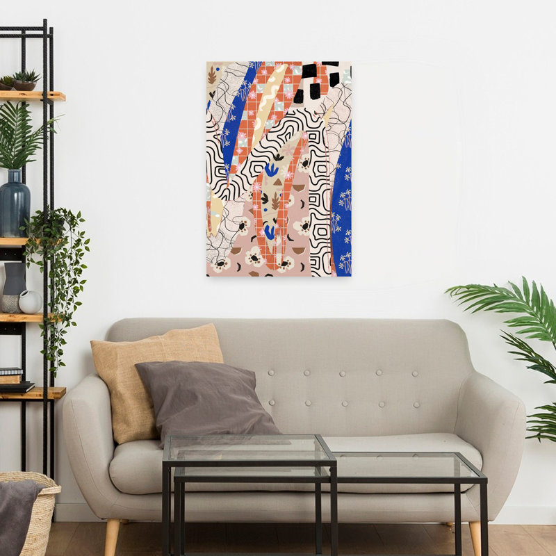 Art contemporain, art contemporain abstrait, H 24 po x l 16 po