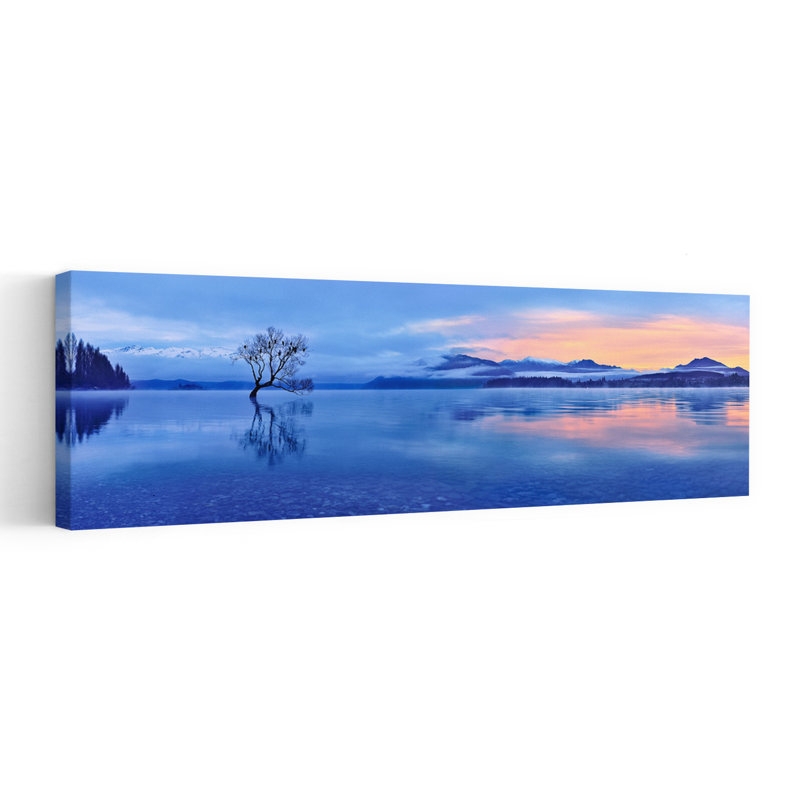 Lonely Tree Reflections by Mei Xu - Wrapped Canvas Panoramic Print, 50.8 cm H x 152.4 cm W