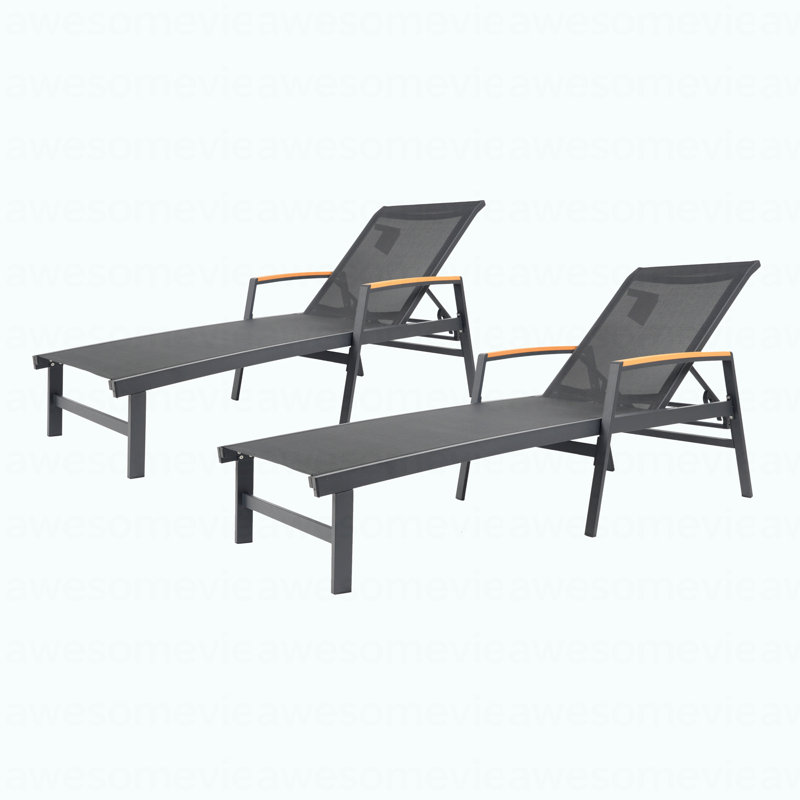 Oaxton Chaise Lounge (62753.00bblkmp2), Black
