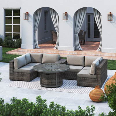 Motsinger Fully Assembled 4 - Person Seating Group with Cushions
