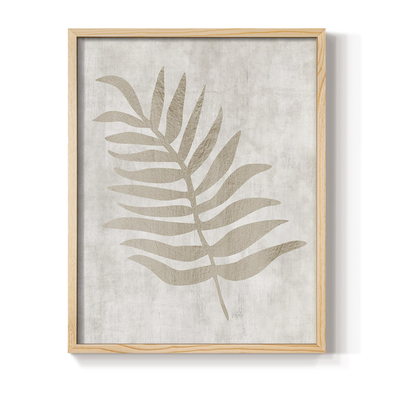 «Peaceful Palm II», reproduction encadrée - bois massif, 11" H x 9" W