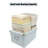 Collapsible Storage Box, Decorative Memory Box With Lid & Metal Reinforced Corners, Cardboard File Bin With Handles, Organizer Gift Box