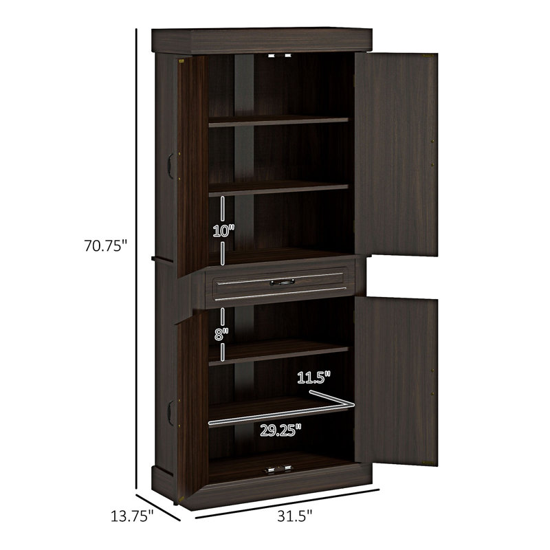 Freestanding Kitchen Pantry with Ample Storage
