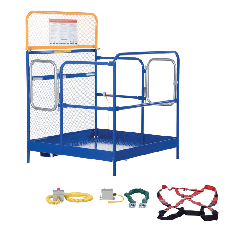 Full Feat Work Platform Door Entry, 65.62" H x 48.25" W x 51" D