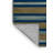 Machine Washable Horizontal Stripes Brown Area Rug