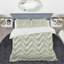 Ensemble de housse de couette moderne à chevrons beige contemporain-109156967