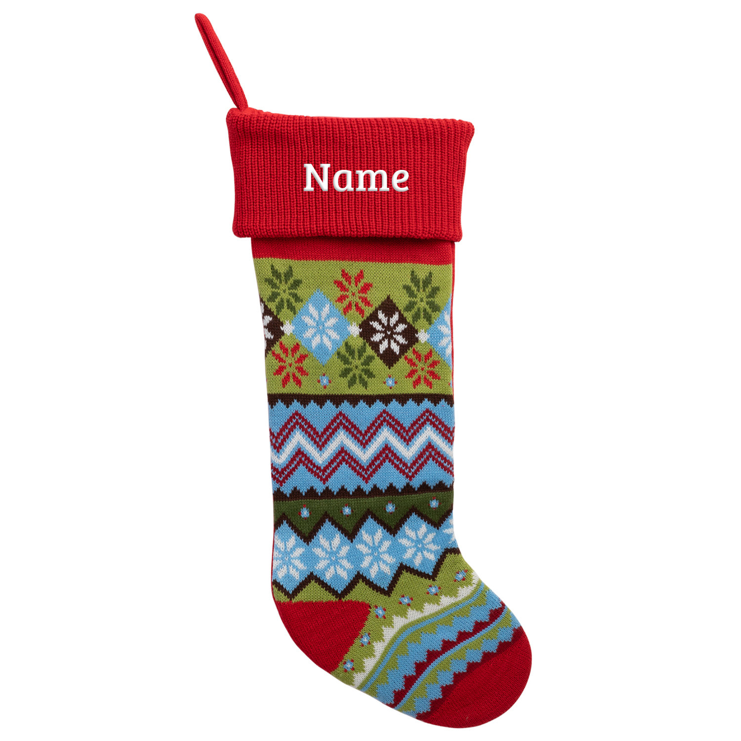 Fair Isle Needlepoint Christmas Stockings - NeedlePoint Kits and