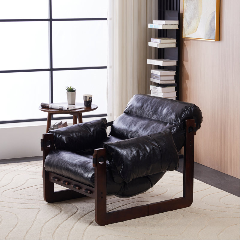Chaise décorative médiévale moderne pour petits appartements, avec housse de coussin de siège amovible, assise en forme de nuage, sans métal, bureau rétro noir antique, assemblage rapide et structure en bois d'hévéa,