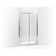 Whiston 48 In. x 74-7/8 In. Frameless Sliding Shower Door in Silver Frame Finish with Smooth/Clear Glass Texture