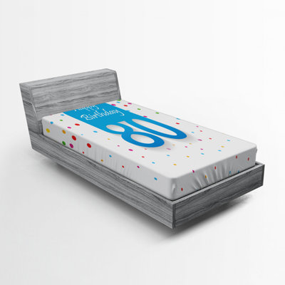 Drap-housse 80th birthday pois dot