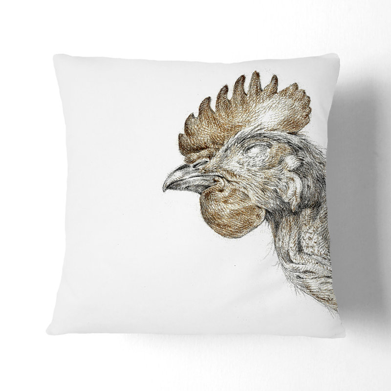 Square Throw Cushion, 40cm H x 40cm W x 15cm D