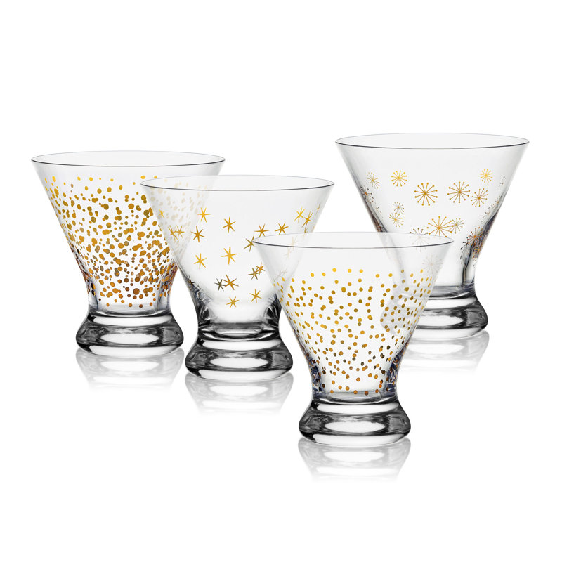Party 10 oz. Stemless Martini Glasses