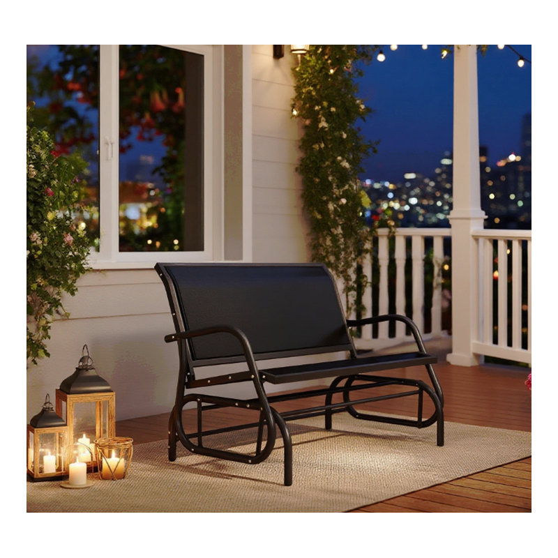 Banc oscillant à double assise et chaise berçante