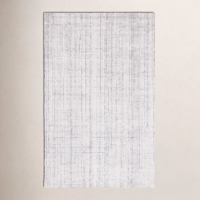 Rowe Abstract Handmade Tufted Ivory/Grey Area Rug