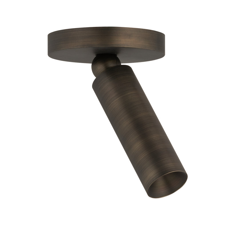 CSL Luxe Pivot Flush Mount, Distressed Bronze