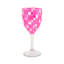 Black Check Acrylic Wine Goblets-123305763