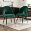 Modern Velvet Dining Chairs Ergonomic Cutout Back with Gold-Tipped Legs, Luxury Upholstered Accent Chairs for Dining/Living Room-1418862949-1424356799