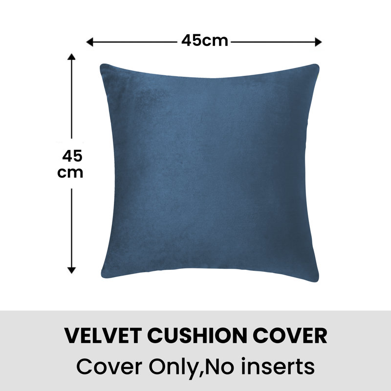 Kilian Square Throw Pillow Cover, Navy