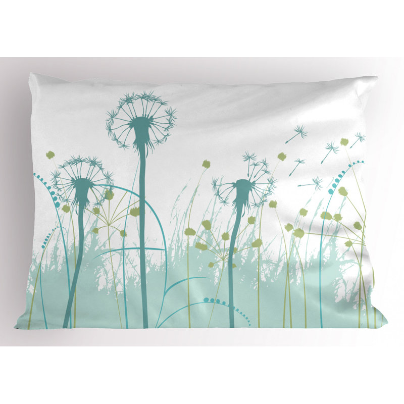 Spring Polyester Floral Sham Set, Twin