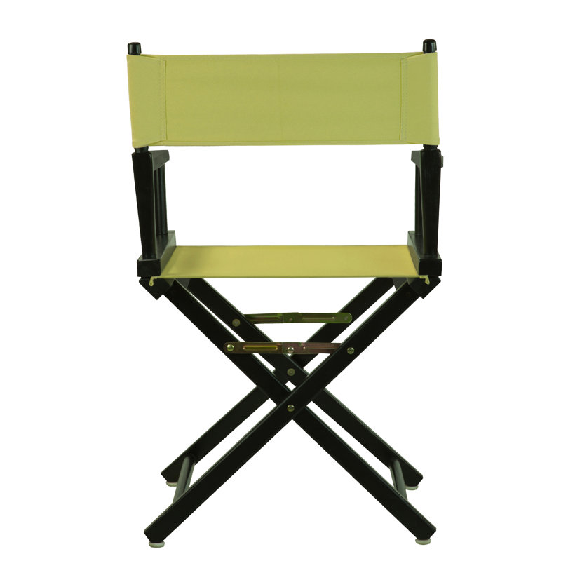 18" Folding Director Chair, Black, Sage
