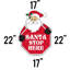 Enseigne de noël/bannière santa stop here