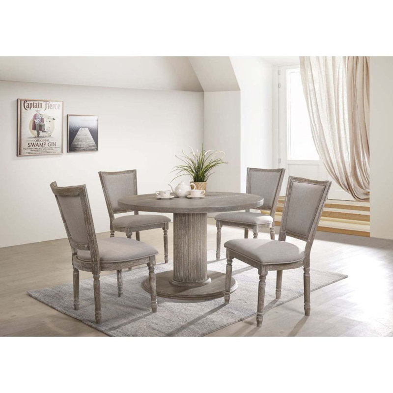 ACME Gabrian Dining Table, Reclaimed Grey