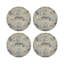 Sous-verres ronds en cuir végétalien Leopard Walk-119015328