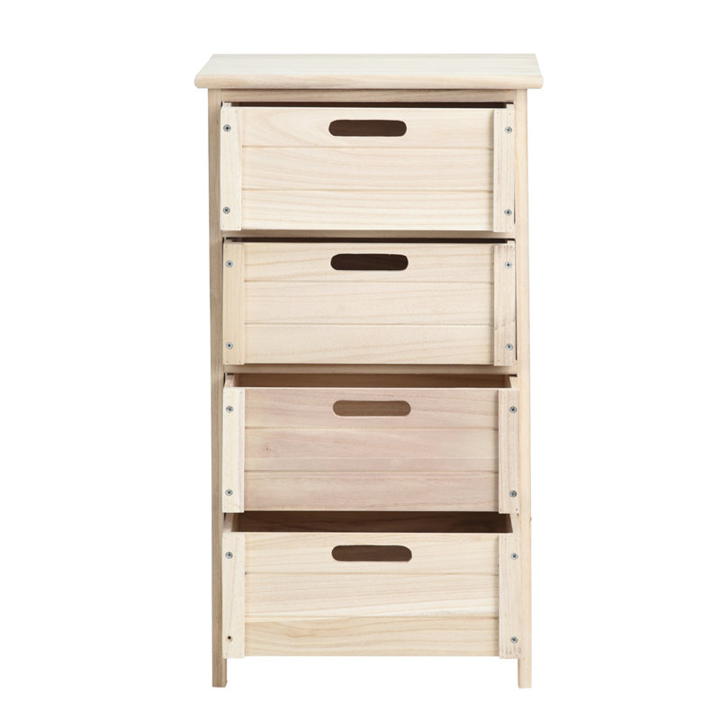 Echols Solid Wood 40cm W 4 - Drawer Chest of Drawers