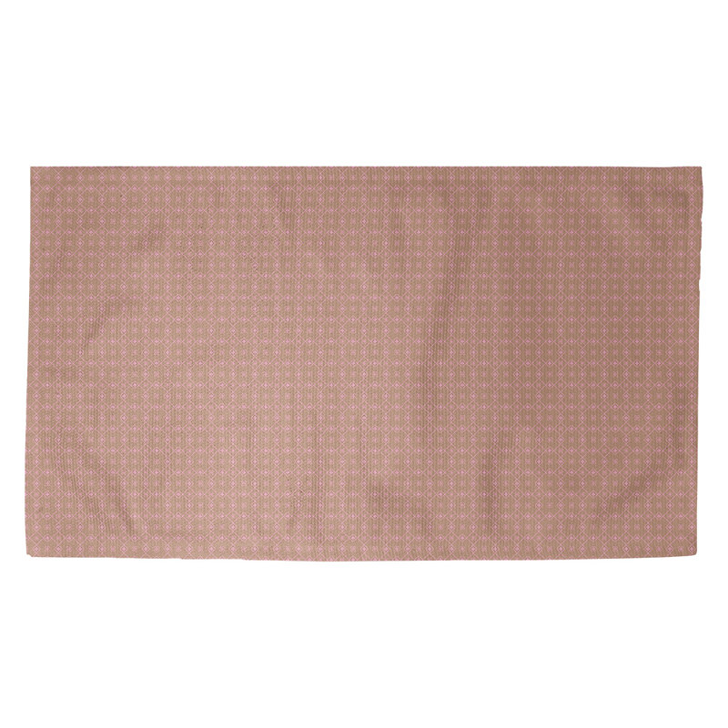 Tapis brun/rose napperon Avicia, Rectangle 5 pi 3 po x 7 pi 2 po