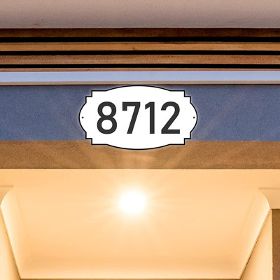 Plaque d'adresse sur 1 ligne