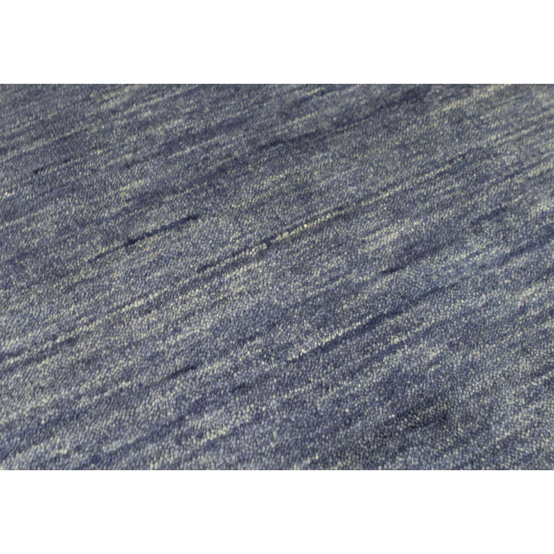 Wool Area Rug in Dark Blue
