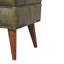 Deyana Genuine Leather Upholstered Bench