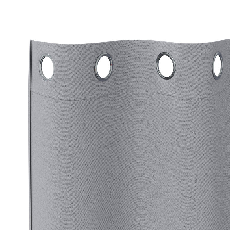 Tacorian Curtain Pair, Light Grey, 140cm Width x 175cm Drop