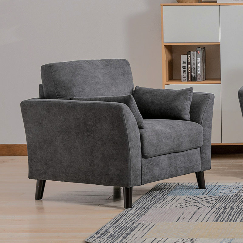 Chaise l 37 po Damiano, Noir