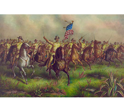 « gross-cavaliers, col. theodore roosevelt, u.s.v. commander », impression