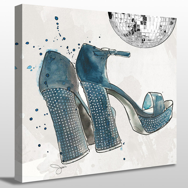 « disco grand », impression, H 28 po x l 28 po x P 1,5 po, Toile tendue