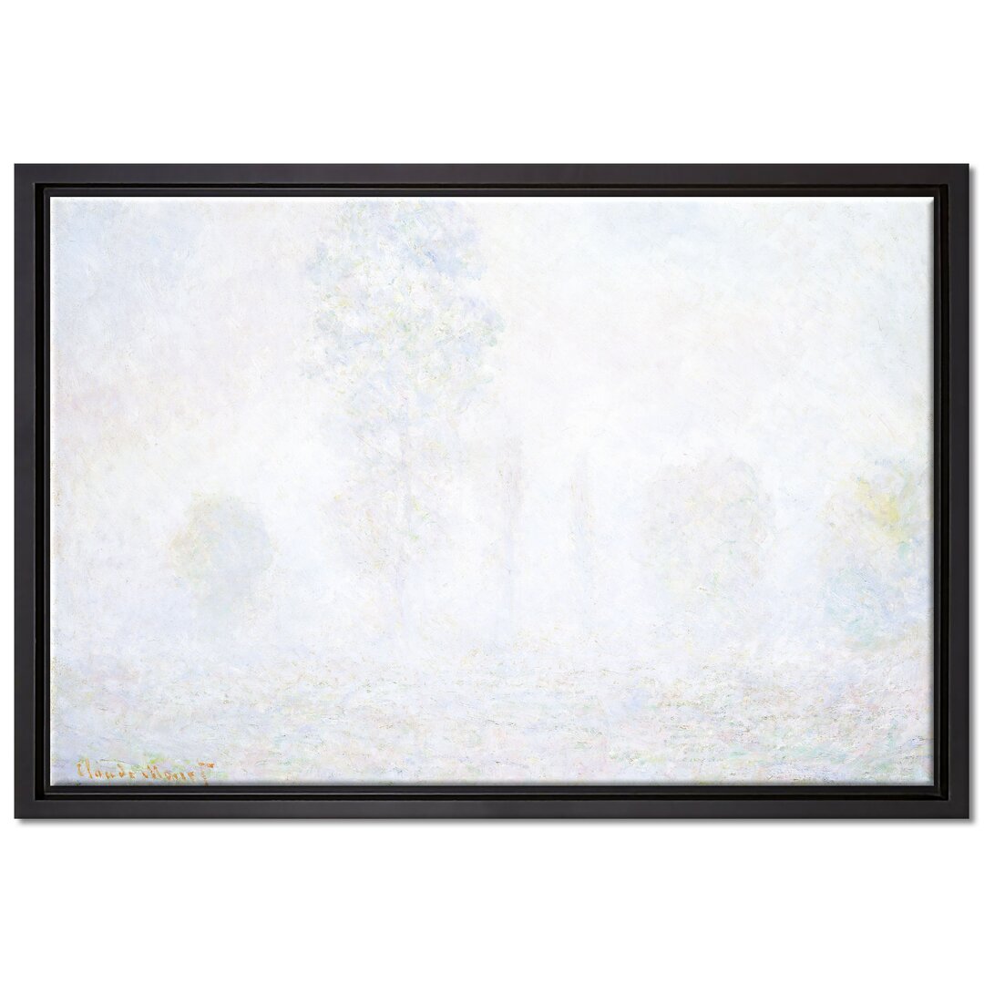 Claude Monet - Morgennebel - Leinwandbild Im Schattenfugenrahmen Kunstdruck