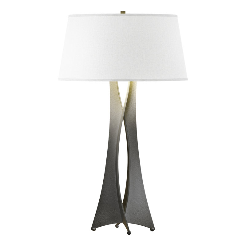 Moreau 33.4" Table Lamp, Flax, Natural Iron