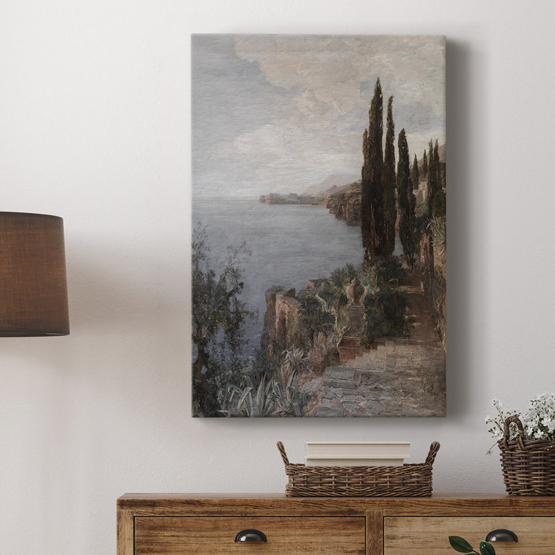 Paysage rétro CLxxxix - galerie Cavas, H 18 po x l 12 po