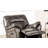 Dark Gray Finish Stand Alone Glider Recliner Transitional Style Pillow Arms Welt Trim Primary Living Space