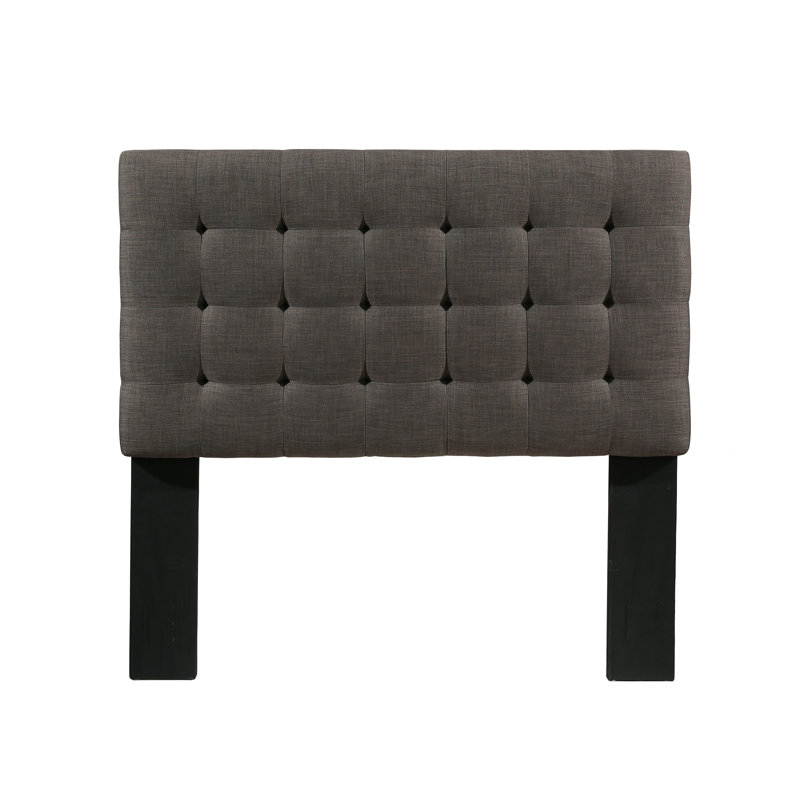 Kacy-Leigh Upholstered Panel Headboard, Queen/Full, Dark Gray