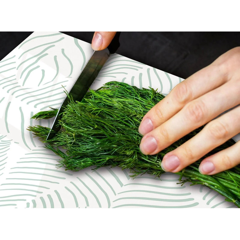 RV Camper Cooktop Cover Protector & Cutting Board - Abstract Leaves