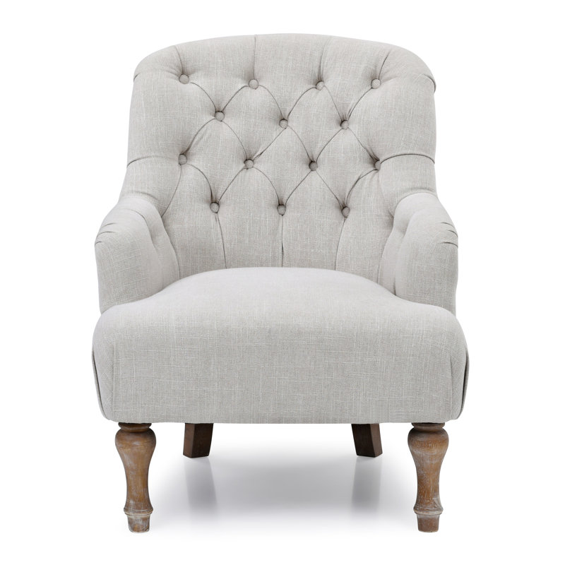 Aileen Upholstered Armchair, Cream