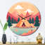 Nature's Camp - Horloge murale campagne-93381755