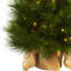 Arbre de Noël pin vert élancé 3 pi 6 po avec 50 lumières DEL