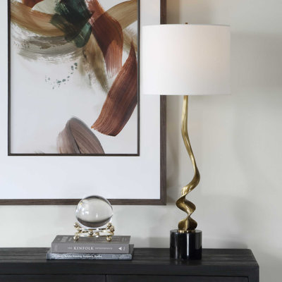 Lampe en laiton sans fil Uttermost Spiraling