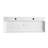 Turner 43" W White Ceramic Rectangular Wall Mount/Vessel Bathroom Sink with Two Faucet Holes